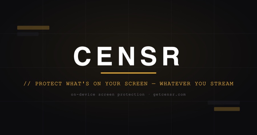 Censr — on-device screen privacy for Mac