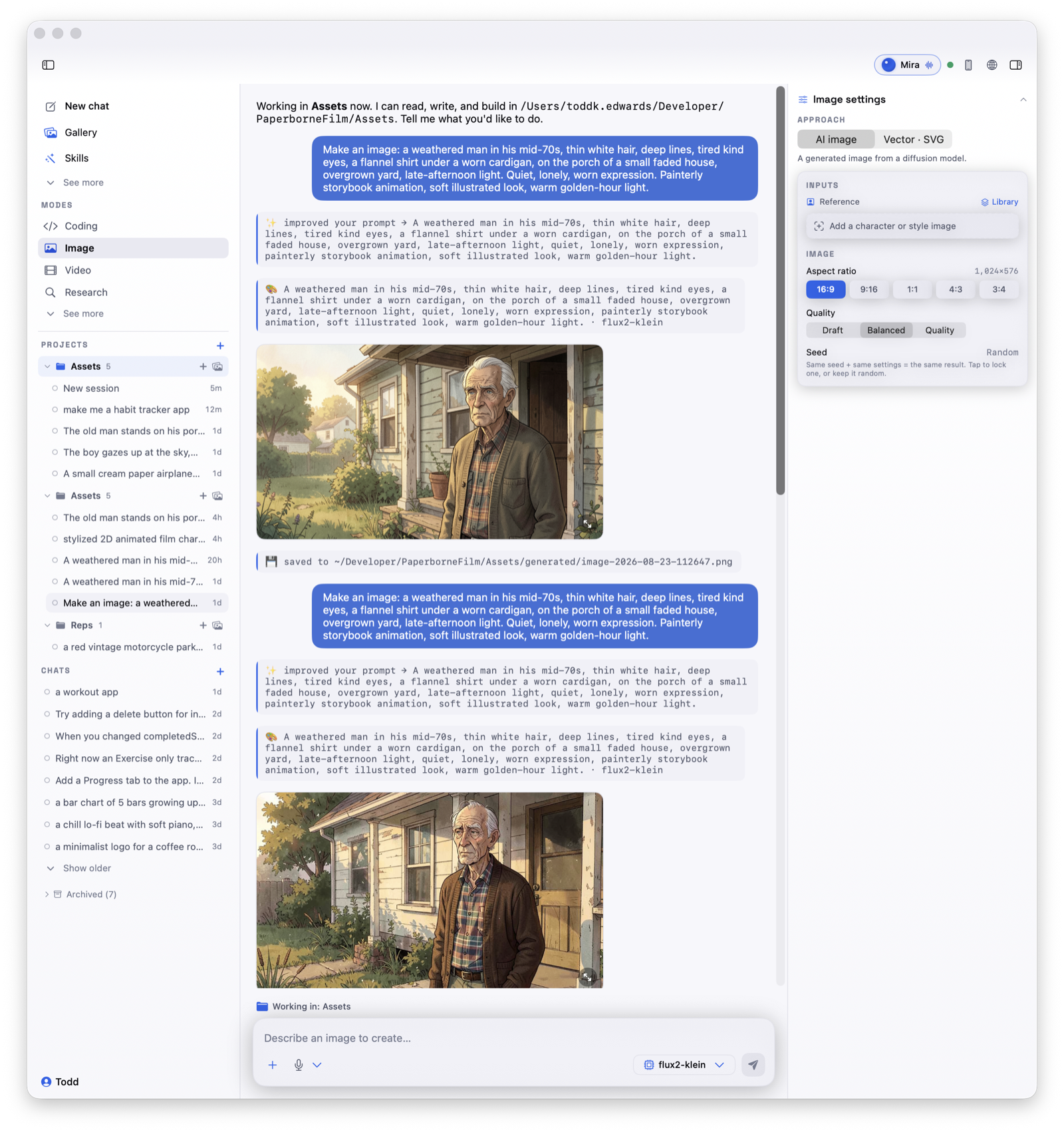 Codewright Studio running on a Mac: modes on the left, an assistant, and a maker's workspace on the right