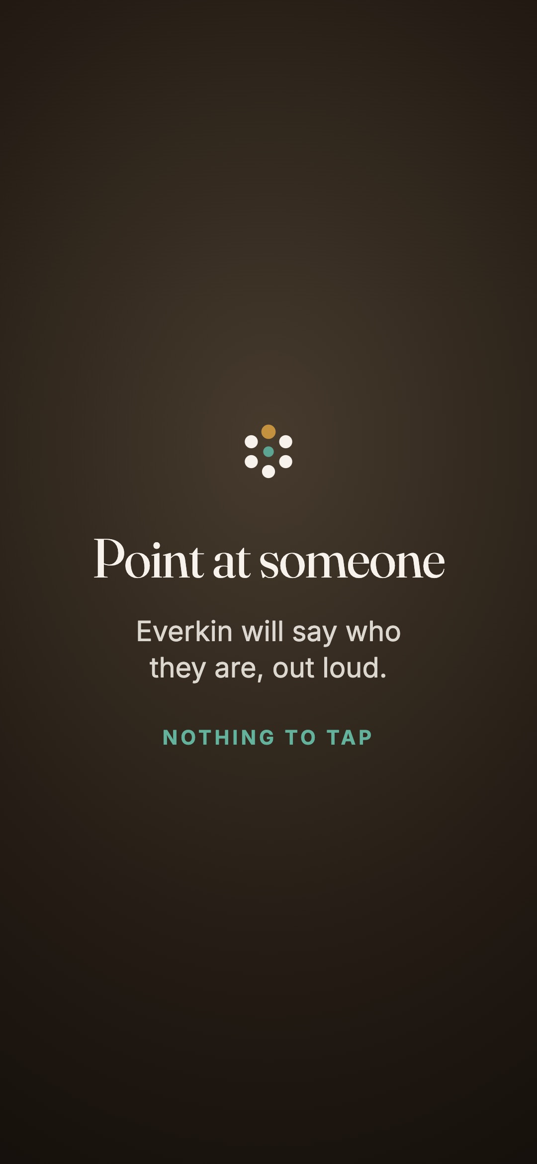 Everkin recognizing a loved one's face